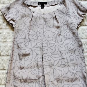 Abstract Floral Patterned Women's Top